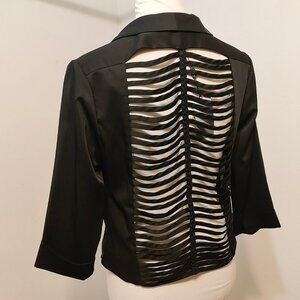 NWT S. Line Black Open Jacket With Cut Outs L